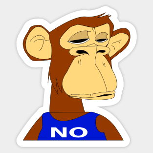 NFT non fungible token  ( sad  ape design) NO Sticker